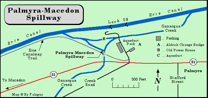 Palmyra-Macedon Spillway Map