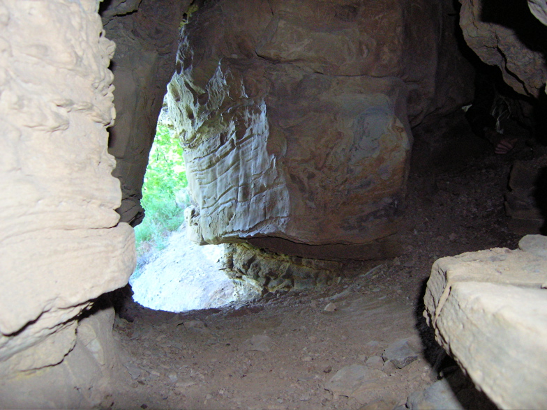 Looking Out The Northwest Entrance of Ensminger's Cave
